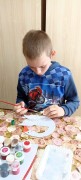 В Дневном центре прошел мастер класс по изготовлению открытки ко Дню семьи