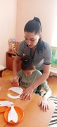 В Дневном центре прошел мастер класс по изготовлению открытки ко Дню семьи